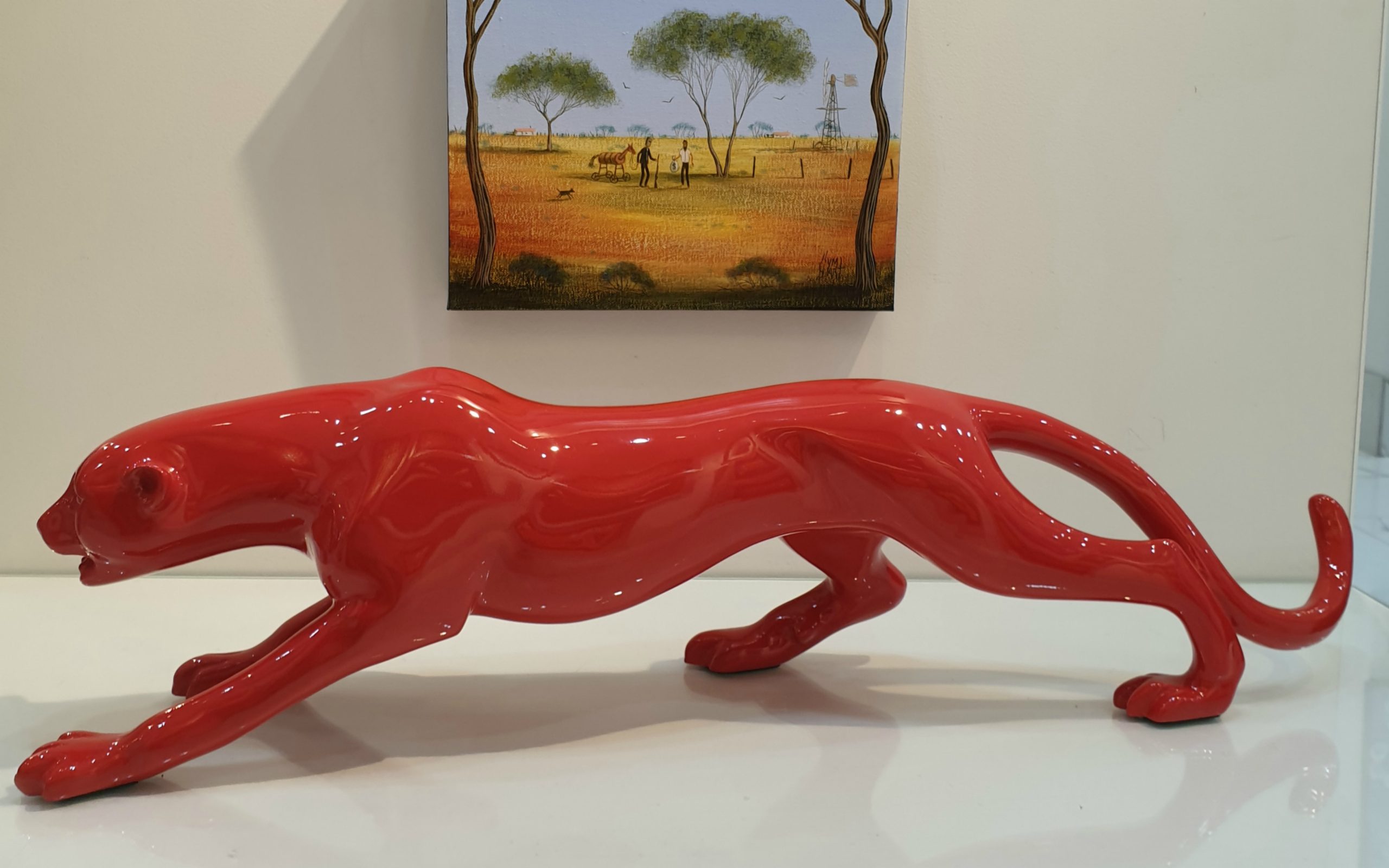 Red Jaguar (Contact gallery for availability) – Bluechip Investment Art  Galleries